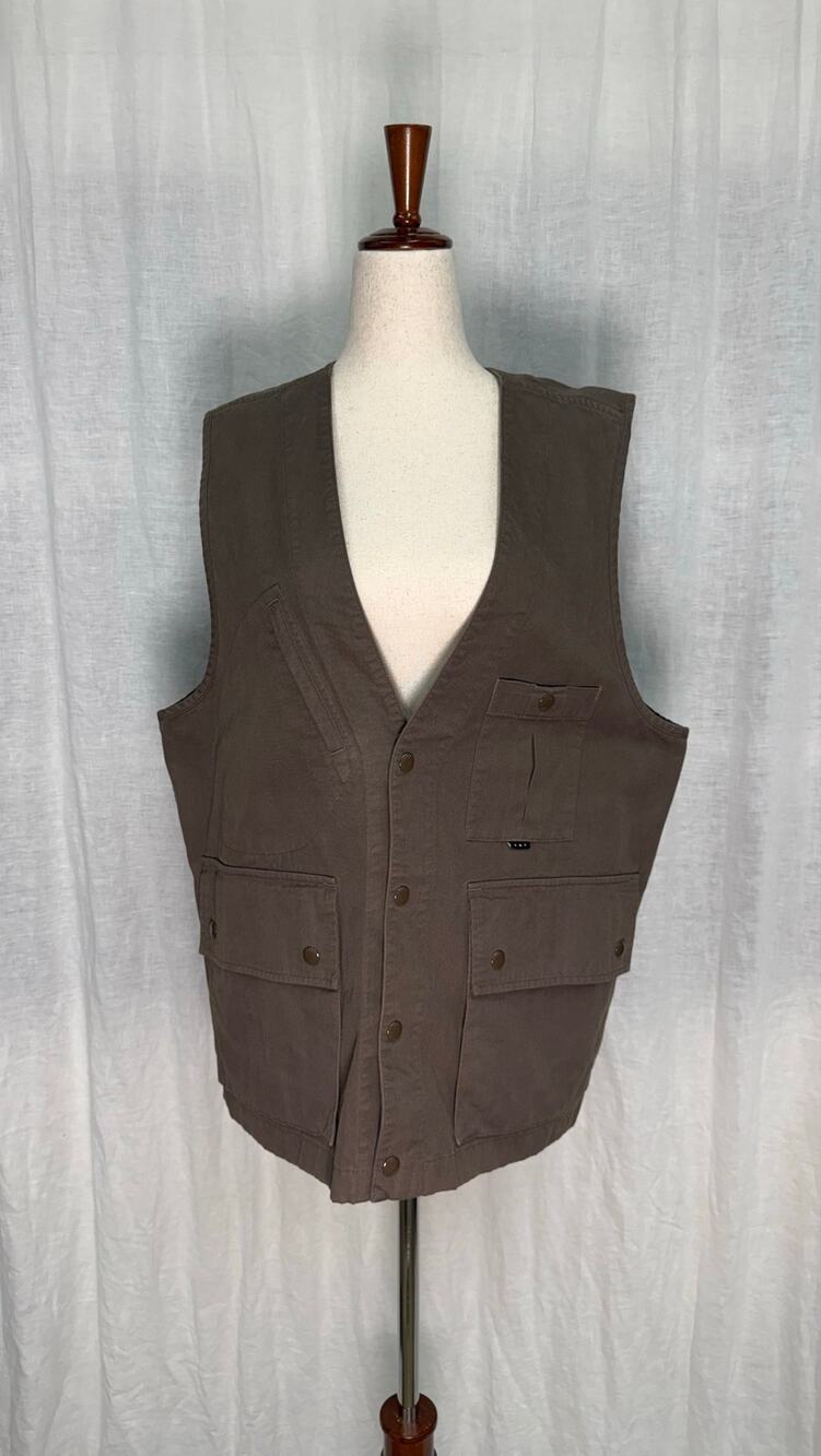AYR The Hatchback Vest Canvas Utility Gorpcore Cargo Brown Brodo
Size Medium